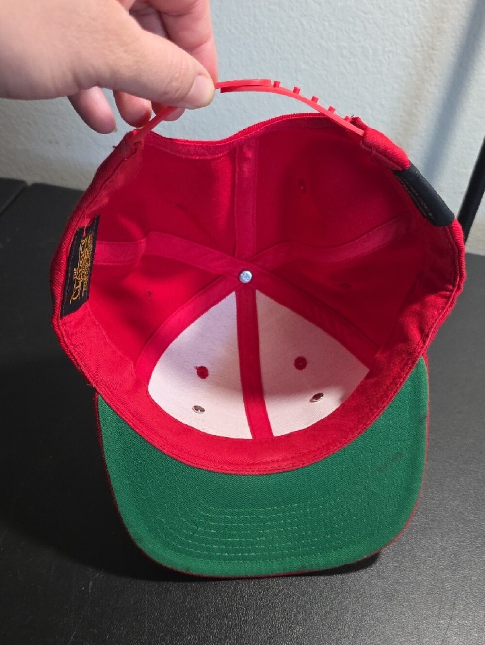 Custom Red Snapback Hat - Picture 4 of 5